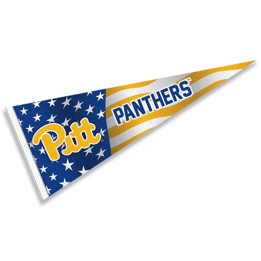 Pittsburgh Panthers Nation USA Stars and Stripes Pennant Pennant Banner Flag