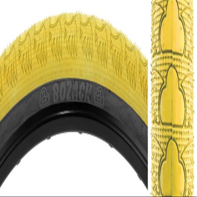 Bike Liq SE Bikes Bozack 24x2.4 Street Park Wheelie BMX Freestyle Front Back Tire Pair (Yellow)