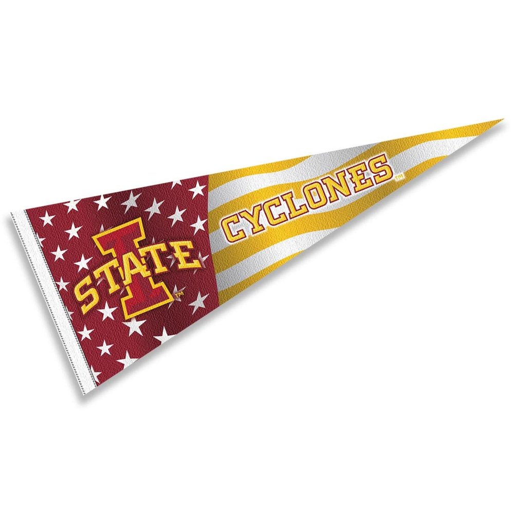Iowa State Cyclones Nation USA Stars and Stripes Pennant Pennant Banner Flag