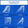 FORZA 16ft x 7ft Soccer Net - Single or Pair | Replacement Soccer Goal Net for 16x7 Goals | White Mesh Net for Junior & Adult Soccer [Net Only] (Pair of Nets [2X]) view 4