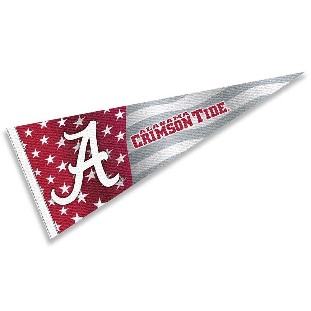 Alabama Crimson Tide Nation USA Stars and Stripes Pennant Pennant Banner Flag