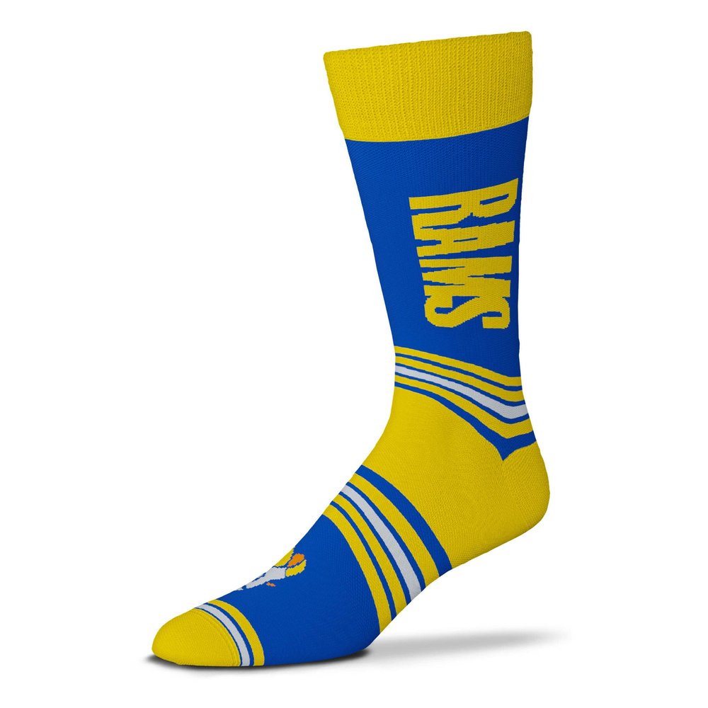 For Bare Feet FBF NFL Los Angeles Rams Unisex Go Team Dress Sock Team Color OSFM (V-5057-F18-O-GT-782464)