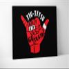 Damdekoli Get Up Go Train Poster - Wall Art Brazilian Jiu Jitsu BJJ - Motivational - Martial Arts - Jujitsu (8 x 10 Inches - Canvas) view 1