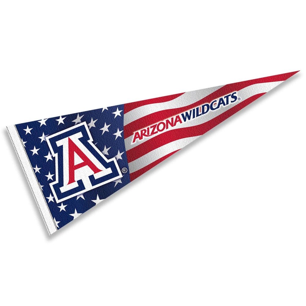Arizona Wildcats Nation USA Stars and Stripes Pennant Pennant Banner Flag