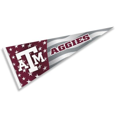 Texas A&M Aggies Nation USA Stars and Stripes Pennant Pennant Banner Flag