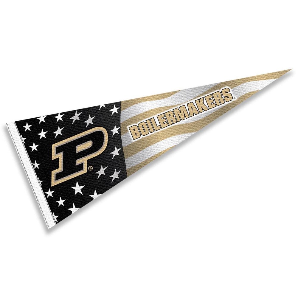 Purdue Boilermakers Nation USA Stars and Stripes Pennant Pennant Banner Flag