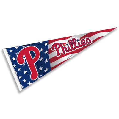Phillies Nation USA Stars and Stripes Pennant Full Size Pennant Flag