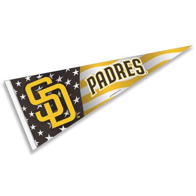 Padres Nation USA Stars and Stripes Pennant Full Size Pennant Flag