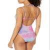 BCBGeneration Women's Standard One Piece Swimsuit Double Strap Keyhole Tummy Control Quick Dry Bathing Suit, Multi, Large view 2