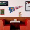 Kansas KU Jayhawks Nation USA Stars and Stripes Pennant Pennant Banner Flag view 3