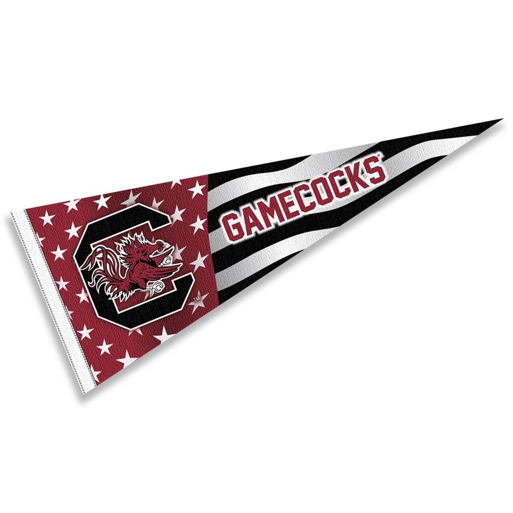 South Carolina Gamecocks Nation USA Stars and Stripes Pennant Pennant Banner Flag