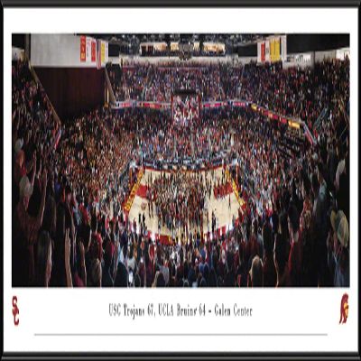 USC Trojans Basketball - 40.25x13.75-inch Standard Framed Print by Blakeway Panoramas
