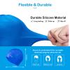 Aouloves 2 Pack Unisex Swim Caps with 3D Ear Protection, Durable Silicone Swimming Caps for Women Men Adults Youths Kids, Easy to Put On and Off view 4
