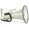 HornPro Megaphone 75 Watt Siren Bullhorn - Bullhorn Speaker w/Detachable Microphone, Built-in USB/SD/AUX- Professional Outdoor Voice for Police & Cheerleading(White) view 1