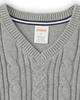 Gymboree Boys and Toddler V-Neck Cable Knit Sweater Vest, Heather Grey, 8 view 3