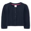 Gymboree Girls and Toddler Long Sleeve Cable Knit Cardigan Sweater, Navy Slate, 10 view 1