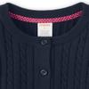 Gymboree Girls and Toddler Long Sleeve Cable Knit Cardigan Sweater, Navy Slate, 10 view 3