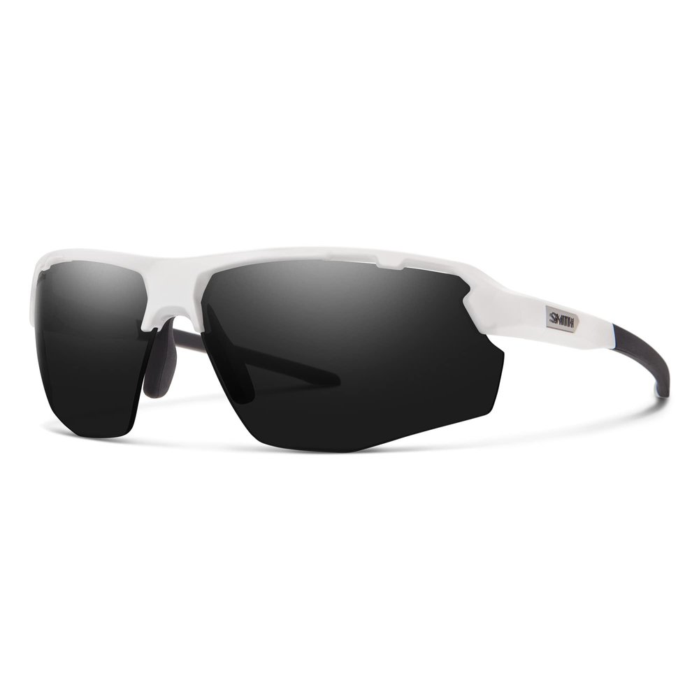 SMITH Resolve Sunglasses  Performance Sports Sunglasses with Wrap around Fit for Cycling, Running, Baseball, Golf  for Men & Women  White + ChromaPop Black