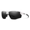 SMITH Resolve Sunglasses  Performance Sports Sunglasses with Wrap around Fit for Cycling, Running, Baseball, Golf  for Men & Women  White + ChromaPop Black view 1