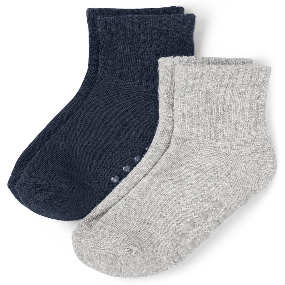 Gymboree Boys And Toddler Midi 2-pack Socks, Navy/White 2 Pack, 10-12 US