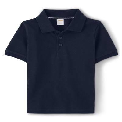Gymboree Boys and Toddler Short Sleeve Polo Shirt, Navy Slate, 6