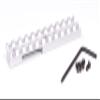 Hammers Scope Adapter Base Rail Mount Picatinny Weaver See-Through for Ruger Mark I II III IV 22/45 (Silver) view 1