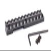 Hammers Scope Adapter Base Rail Mount Picatinny Weaver See-Through for Ruger Mark I II III IV 22/45 (Silver) view 2