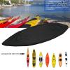 Universal Kayak Cover 420D Oxford Fabric Canoe Boat Storage Cover Waterproof UV Resistant Dust Protector,Black,Fit 4.1m to 4.5m Kayak view 4