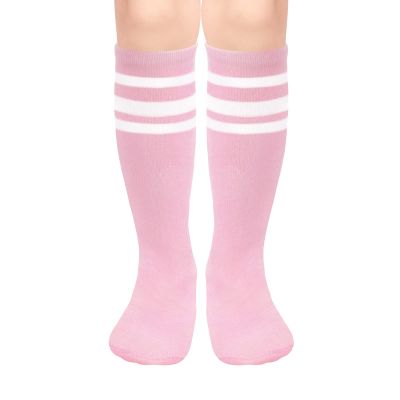 Girls Soccer Socks Kids Soccer Socks Girls Knee High Socks for Girls Basketball Socks Toddler Soccer Socks Youth Pink