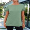 AUTOMET Women's Soft Basic Short Sleeve T-Shirt, Round Neck Tops Summer Casual Tee for Spring Shirts Clothes Everyday Wear 02lightgreen S view 2