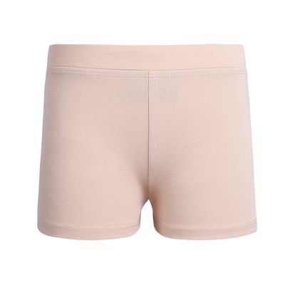 Linjinx Girls Boy-Cut Low Rise Activewear Dance Booty Shorts for Yoga Sports Workout Tumbling Athletic Gymnastics Nude 4 Years