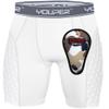 Youper Youth Elite Padded Baseball Sliding Shorts w/Soft Athletic Cup (White/Grey, Large) view 1