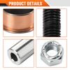 CLUBRALLY EZGO TXT/PDS Golf Cart Bushing Spindle King Pin Tube,Claw Copper Sleeve Kit, OEM#70648-G01, 70749G01, 70745G01 view 3