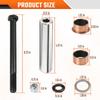 CLUBRALLY EZGO TXT/PDS Golf Cart Bushing Spindle King Pin Tube,Claw Copper Sleeve Kit, OEM#70648-G01, 70749G01, 70745G01 view 4