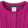 Gymboree Girls and Toddler Long Sleeve Cable Knit Cardigan Sweater, Magic Magenta, 10 view 3