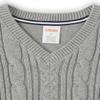 Gymboree Boys and Toddler V-Neck Cable Knit Sweater Vest, Heather Grey, 12 view 3