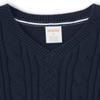 Gymboree Boys and Toddler V-Neck Cable Knit Sweater Vest, Navy Slate, 12 view 3