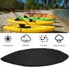Universal Kayak Cover 420D Oxford Fabric Canoe Boat Storage Cover Waterproof UV Resistant Dust Protector,Black,Fit 3.6m to 4m Kayak view 3