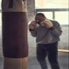 Modest Vintage Player Retro Cream/Brown Leather Heavy Punching Bag (UN-Filled) (4 Foot) view 3