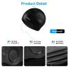 Aouloves 2 Pack Unisex Swim Caps with 3D Ear Protection, Durable Silicone Swimming Caps for Women Men Adults Youths Kids, Easy to Put On and Off view 2