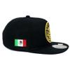 Mexican Hat Mexico State Federal Logo Embroidered Snapback Flat Bill Baseball Cap (Durango- Black/Gold) view 3