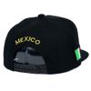 Mexican Hat Mexico State Federal Logo Embroidered Snapback Flat Bill Baseball Cap (Durango- Black/Gold) view 4