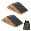 UNMERA Squat Wedge Block 2PCS Non Slip Professional Squat Ramp,Squat Platform for Heel Elevated Squats and Calf Raises,Slant Board Professional Squat Ramp for Weightlifting and Fitness view 1