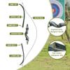Black Hunter Takedown Recurve Bow, 60" Right Handed with Ergonomic Design for Outdoor Training Practice (25 lb, Right Hand) view 4