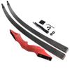 60 Inch Black Hunter Takedown Recurve Bow and Arrow Kit 20-60 Lbs Wooden Traditional Longbow American Hunting Bow for Right Hand (20 lbs, only red Bow) view 3