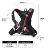 USWE Moto Hydro 4L Hydration Pack with 2.0L/ 70oz Water Bladder, a High End, Bounce Free Backpack for Enduro and Off-Road Motorcycle, Black Orange view 2