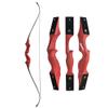60 Inch Black Hunter Takedown Recurve Bow and Arrow Kit 20-60 Lbs Wooden Traditional Longbow American Hunting Bow for Right Hand (30 lbs, only red Bow) view 1