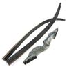 60 Inch Black Hunter Takedown Recurve Bow and Arrow Kit 20-60 Lbs Wooden Traditional Longbow American Hunting Bow for Right Hand (40 lbs, only Black Bow) view 3