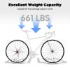 BJTDLLX 700C Road Bike Wheel, Double-Layer Aluminium Alloy Wheels C/V Brake Clincher, 2 Pcs Ultra-Light Bicycle Bike Wheel Set 30mm Rim Sealed Bearing Carbon Fiber Wheelset for 7/8/9/10/11 Speed view 3