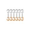 Mammut Sender Wire 6-Pack Quickdraws - Light Grey/Gold 12cm view 1